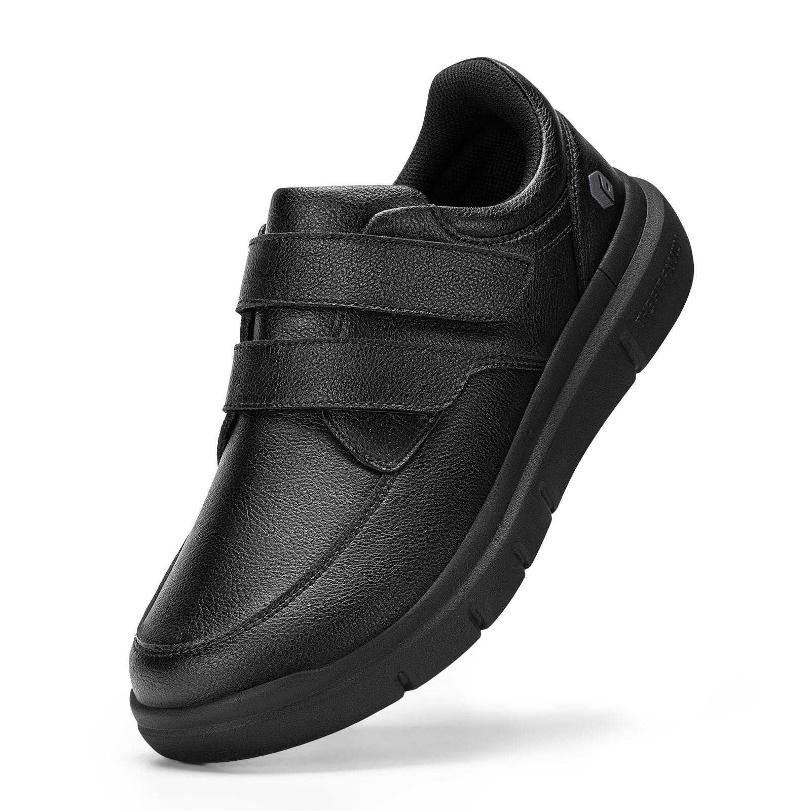 Chaussures Style Habillé Chaussures de Marche Pour Baskets Diabétiques Orthopédiques Pieds Larges Fitville Homme Cuir Affaires Œdème & Pieds Gonflés 42