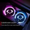 2Pcs Luminous Car Cup Coaster Holder Car Led Atmosphere Light For Ssangyong Korando Kyron Musso Rexton Tivoli Actyon Rodius 2022