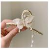 Elegant Tassel Butterfly Pearl Grab Clip Flower Women's Fashion Butterfly Sweet Metal Headwear High-end Jewelry Accessories