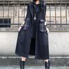 Women's Plus Size Hooded Patchwork Denim Windbreaker Vest - Spring/Autumn Sleeveless Loose Outerwear