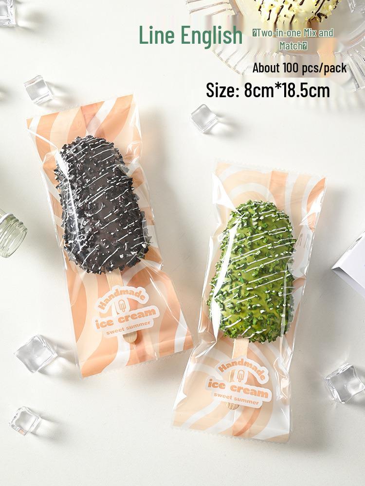 Bolsas Transparentes Auto-Sellantes para Helados y Paletas Hechos a Mano