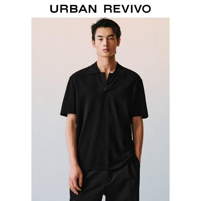 UR Men s Tech-Casual Short Sleeve Polo Knit Shirt M