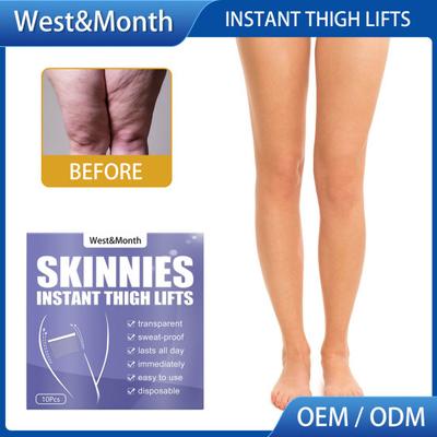 10Pcs/Set Thigh Pull Sticker Breathable Reduce Fat Ultra Thin Instant Thigh Lifts Adhesive Strips for Leg