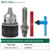 Electric Hammer Drill & Ratchet Wrench with Self-Locking Metal Chuck (0.8-16mm) and Air Impact Conversion Chuck