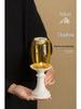 Chinese Forbidden City Glass Candlestick: Zen Tea Room Atmosphere Candle Lamp Decoration