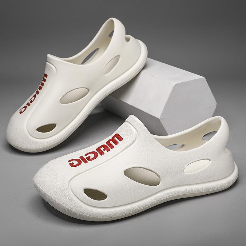 

Модные мужские тапочки из ЭВА, нескользящие, для дома, мужские тапочки, мягкие и удобные сандалии, легкая мужская водонепроницаемая обувь для отдыха на открытом воздухе 39