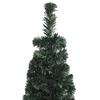 Artificial Slim Christmas Tree with Stand 150 cm Fiber Optic