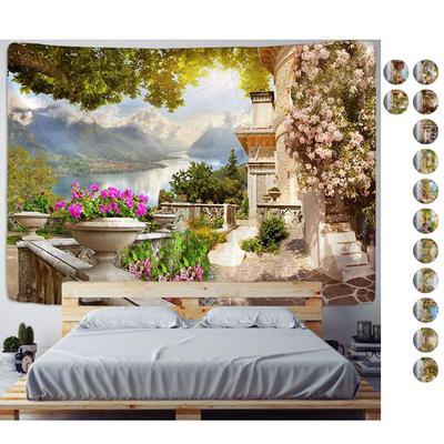 Tapiserie Mandala Arhitectura Castelului Indiei Decorare în stil european Tapiserie de perete Decor Boho Tapiserie pentru dormitor