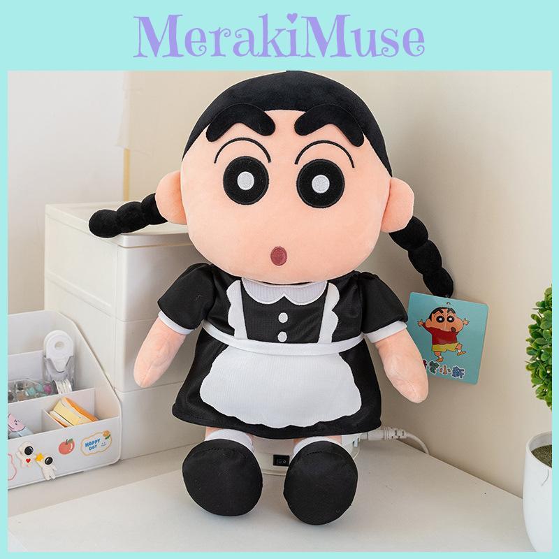 Shin Crayon Chan Maid Plush Toy Cute Girlfriend Sofa Decor Gift Doll Birthday