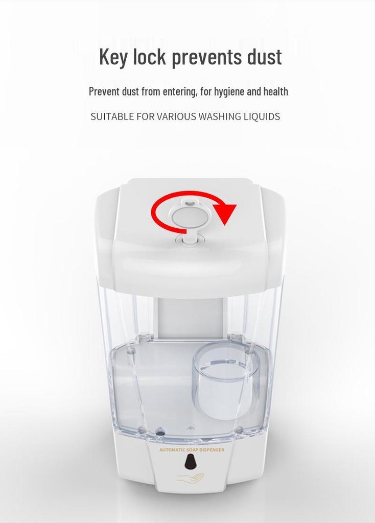 Wall-Mounted Automatic Induction Soap Dispenser - Large Capacity, Contactless Hand Sanitizer Machine for Bathrooms