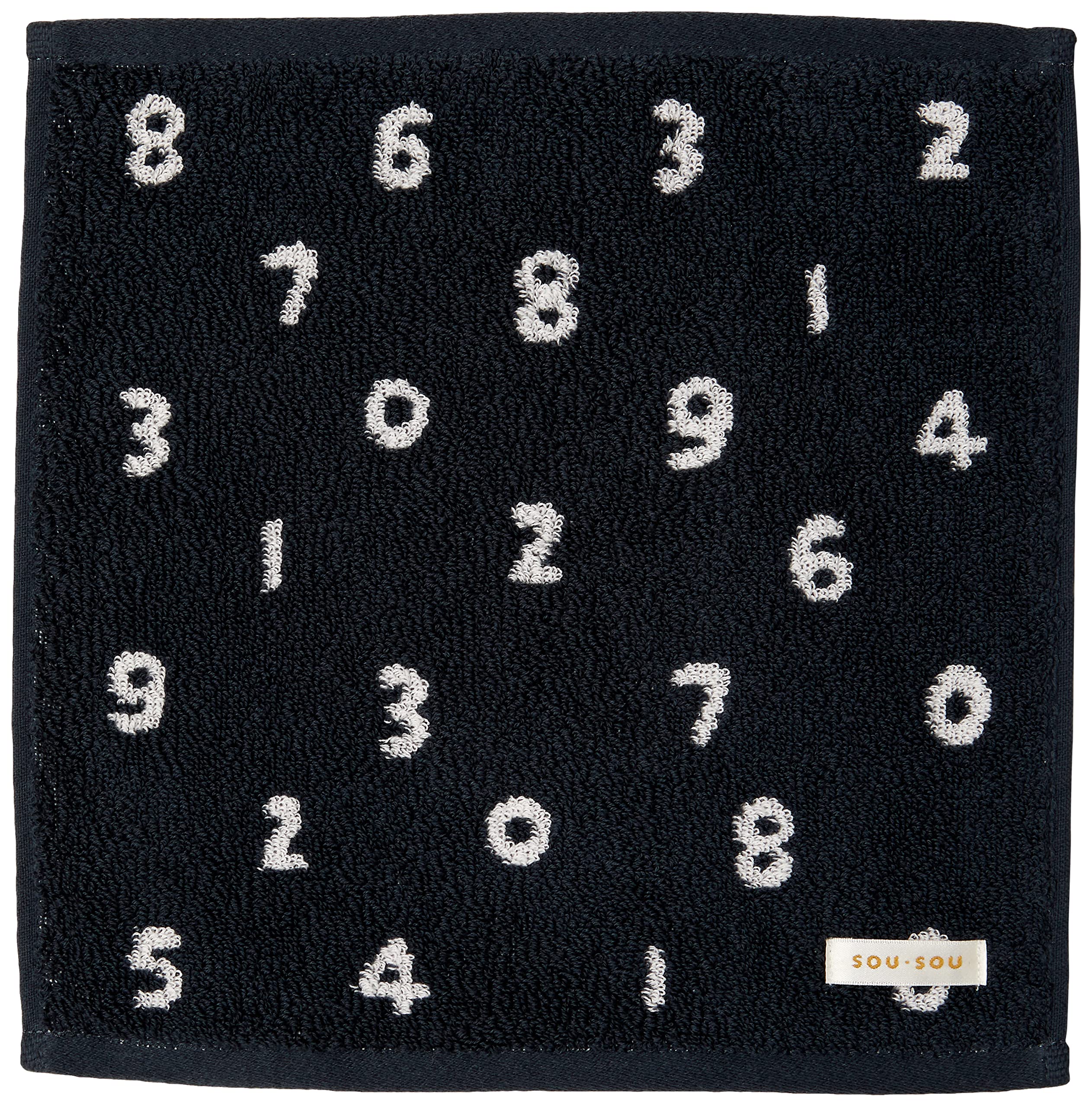 

Marushin Ручная работа в Имабари 6165001600 SOU SOU Полотенце, 25x25см, Япония, Сертифицировано, День матери, День рождения, Подарок, чёрный