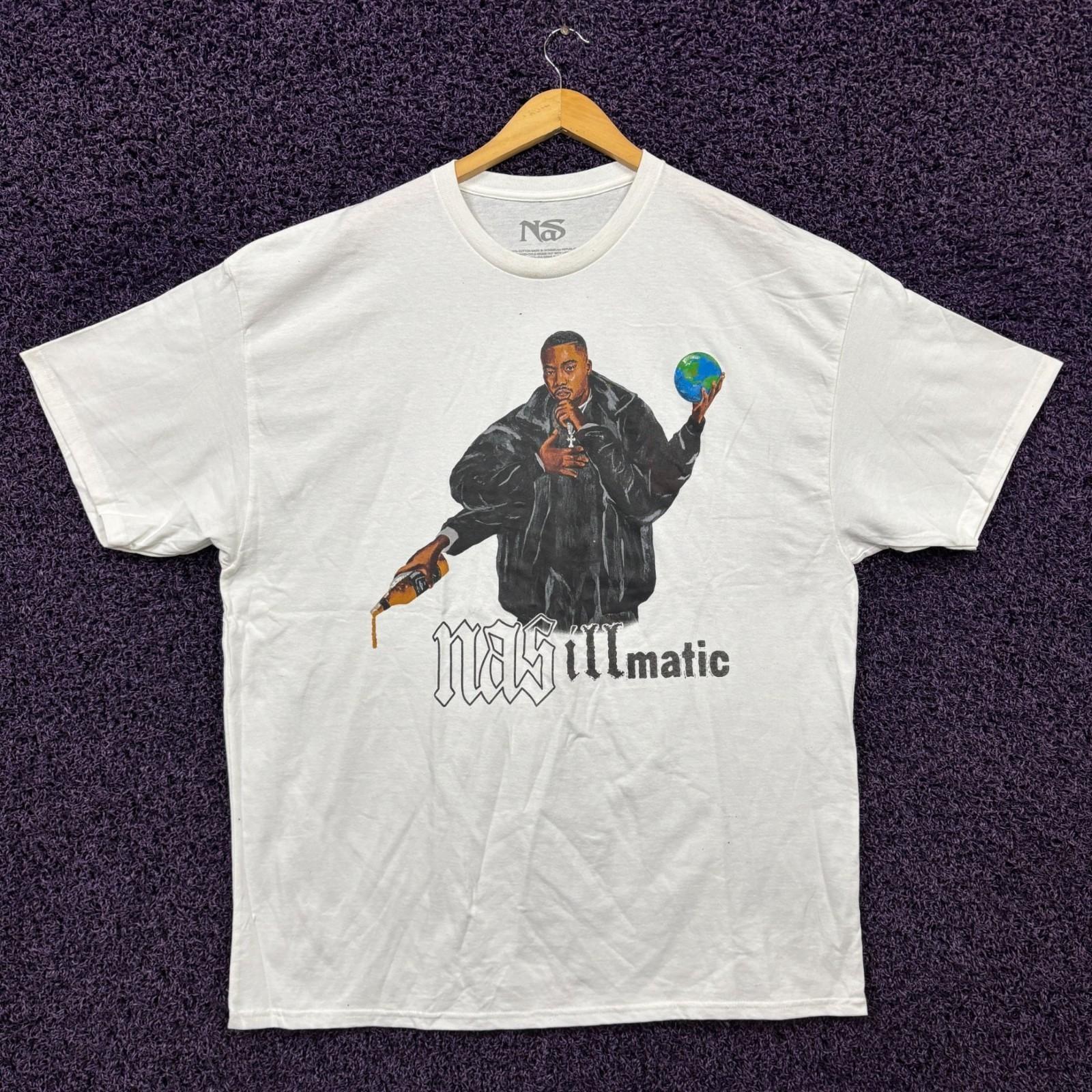 Nas illmatic Album The World is Mine Poster Rap T-Shirt XXL XXL