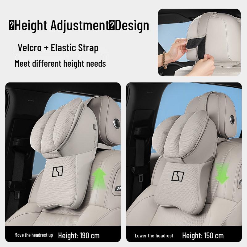 Zeekr 007GT/7X/9X Car Headrest & Lumbar Support Pillow for Neck Protection & Decoration