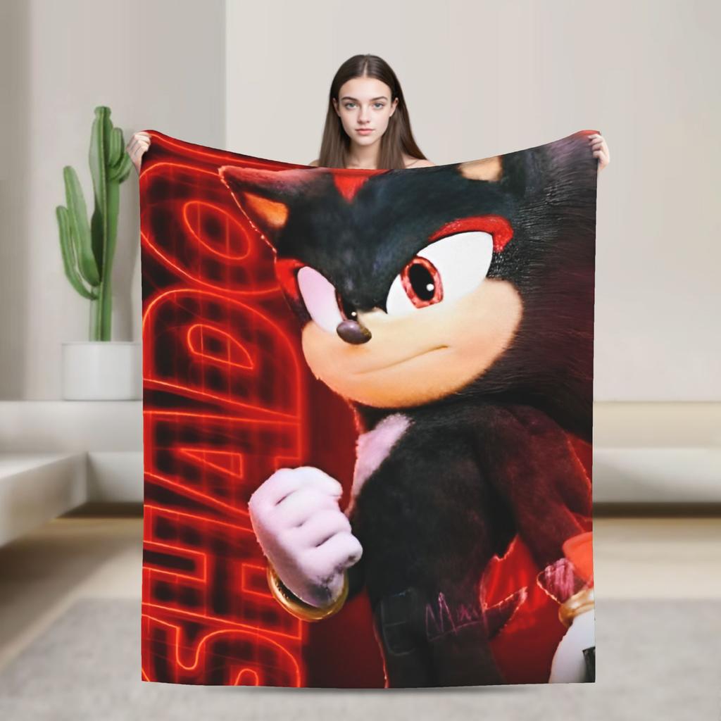 The Hedgehog Shadow X - Shadow's Path Vintage Blanket Flannel Vintage Warm Throw Blankets for Bedspread Autumn/Winter