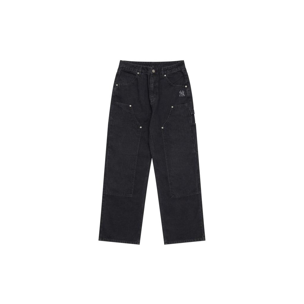 New MLB New York Yankees Basic Collection SS25 Jeans Men's Black 3LDPB0251-50BKS