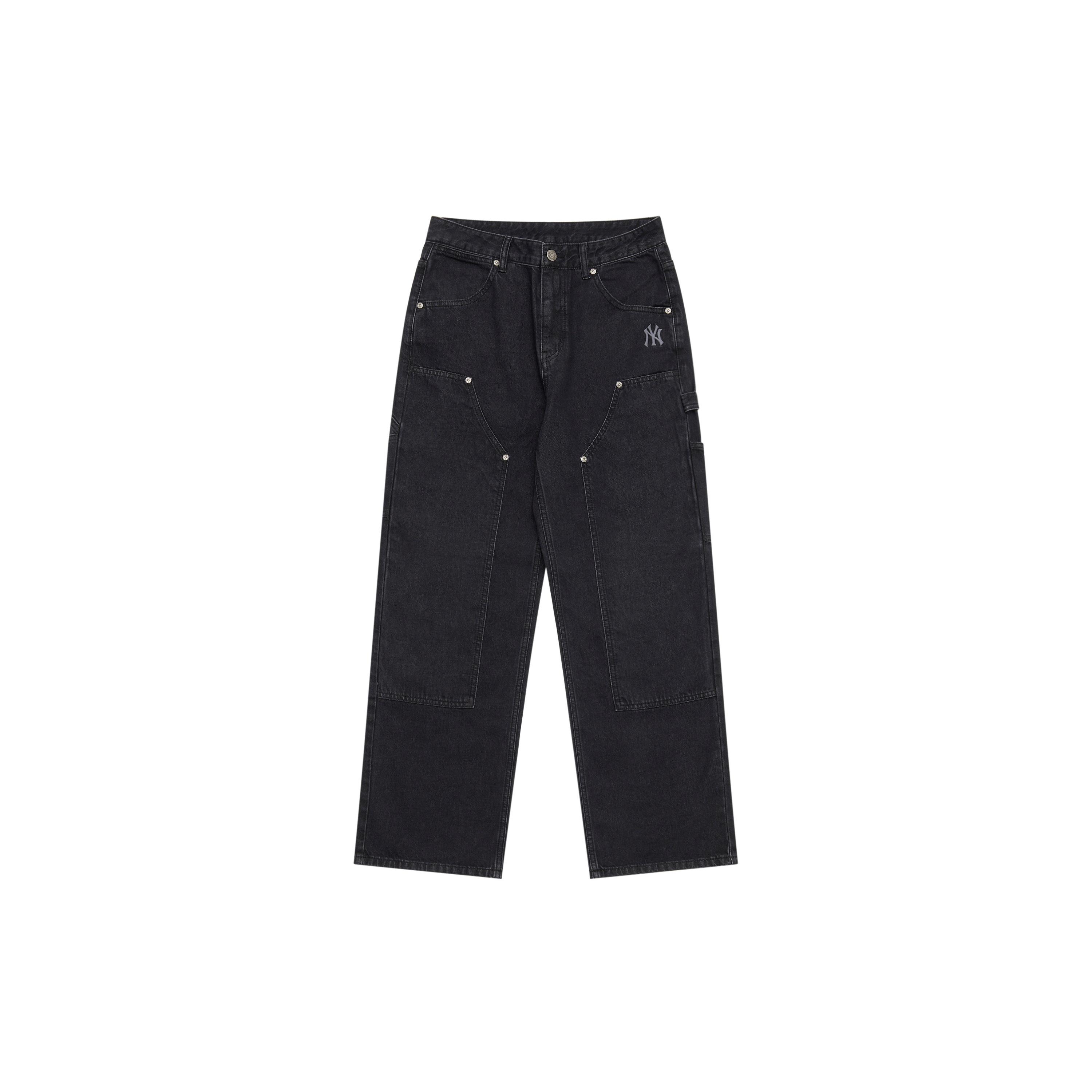 

New MLB New York Yankees Basic Collection SS25 Jeans Men s Black 3LDPB0251-50BKS M
