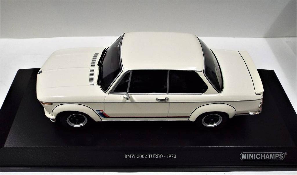 PMA1/18 BMW 2002 Turbo 1973 White (Product No. 155 026200) Die-cast Miniature Car