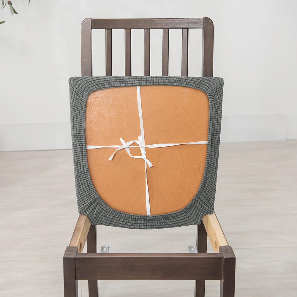 1 2 4 6pcs Spandex Jacquard Chair Cushion Covers Removable Dining Chair Seat Cover Stretch Chair Seat Slipcover Dining Room for Home