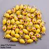 3D Fruit/Animal Enamel Charms For Jewelry Making Supplies Cherry Pea Lobster Corn Pendant Charm DIY Earrings Keychain Materials