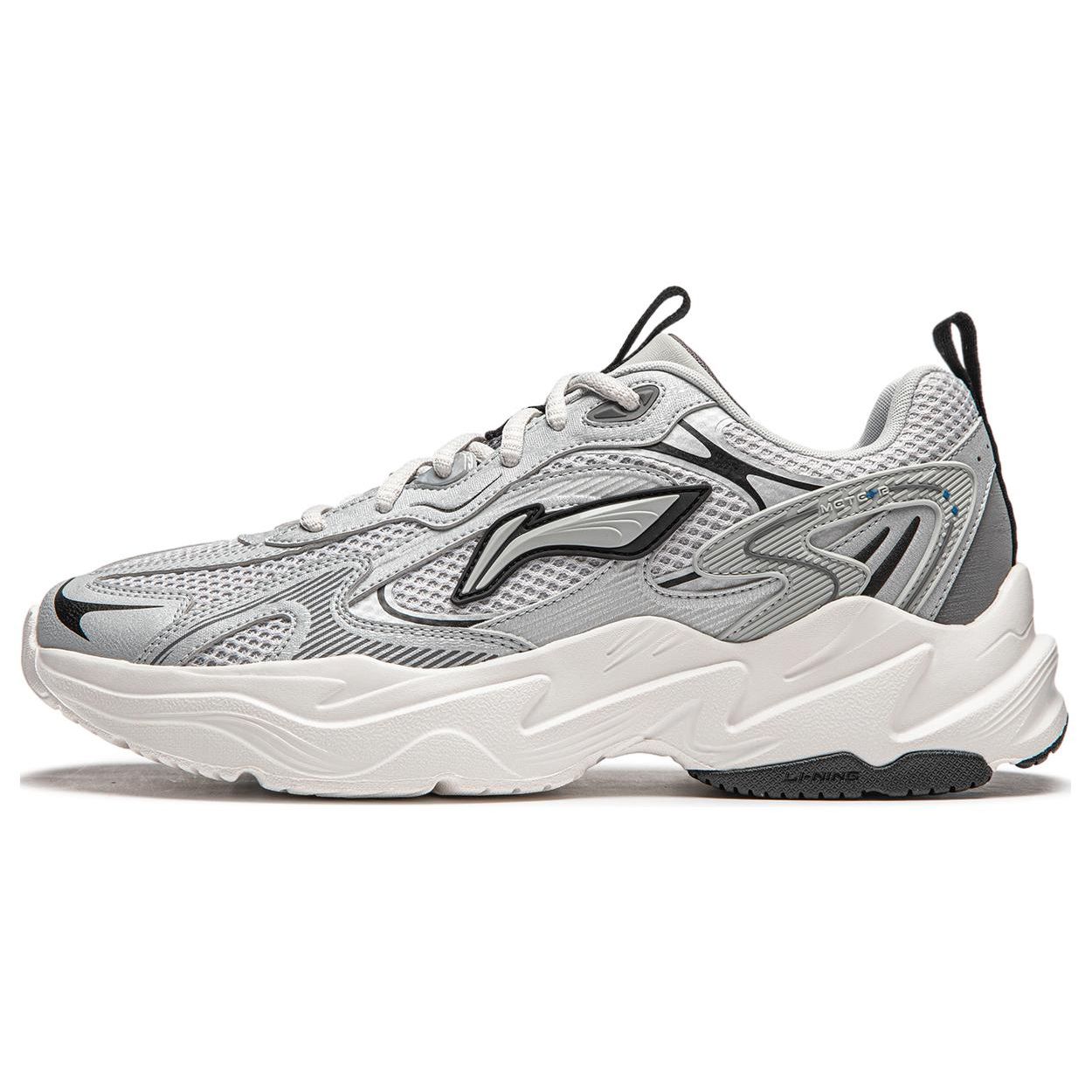 Li-Ning Meteor Men Low Top Casual Shoes Silver Grey AGCU121-2 41