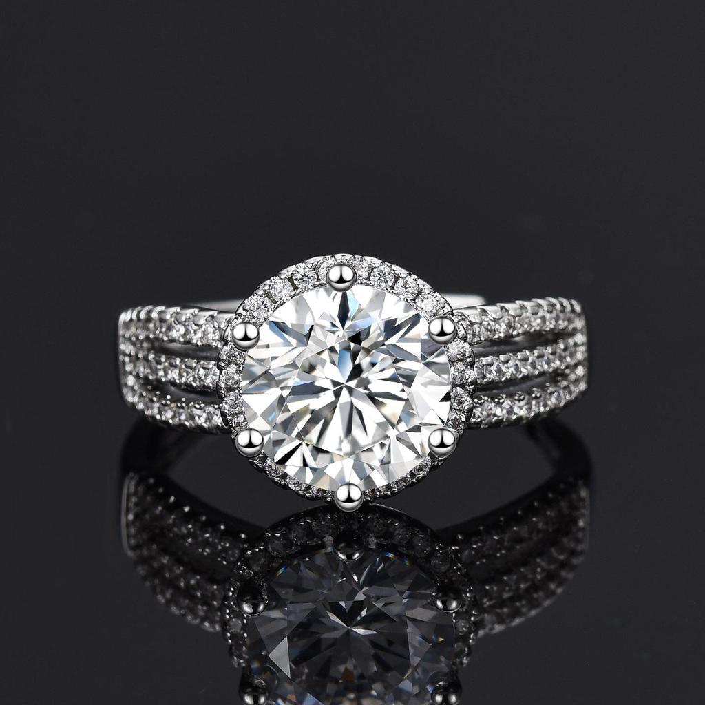 Women's Adjustable Three Carat Zirconia Simulated Engagement Ring