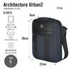 Victorinox Architecture Urban2 Crossbody Bag with Tablet Shoulder Antibacterial Blue 10-inch Pocket, Bag, Material, Compartment, Multi-Tool Handle,