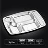 304 Stainless Steel Divided Cafeteria Meal Trays