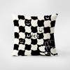 Simple Black and White Cartoon Pillowcase Interior Decoration Office Living Room Home Pillowcase