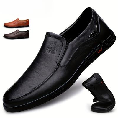 Men's Business Casual Leather Shoes Are Breathable And Comfortable, Popular Classic Plus Size Casual Shoes For Men