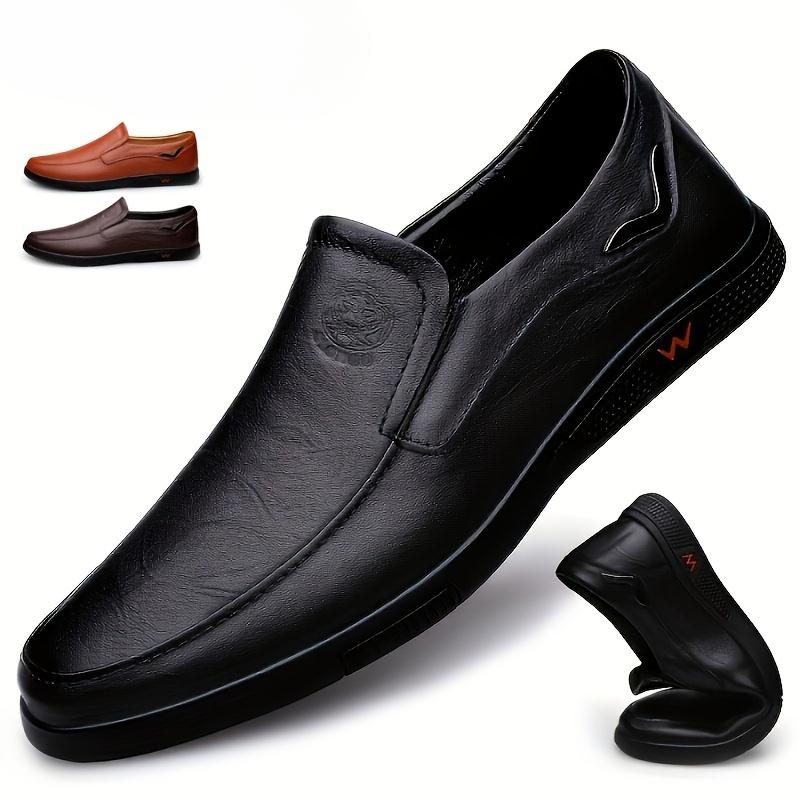 Pánské kožené boty pro volný čas Business jsou prodyšné a pohodlné, oblíbené klasické pánské boty pro volný čas větší velikosti