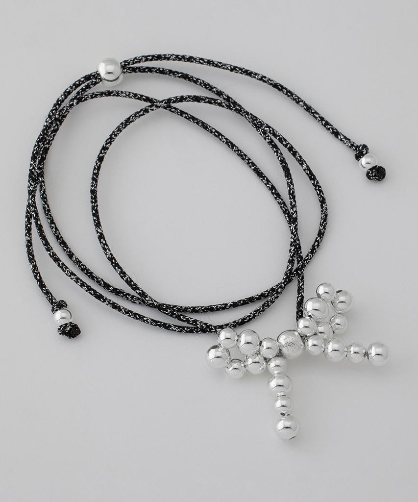 Tatiana Ball Ribbon String Necklace Nz2092