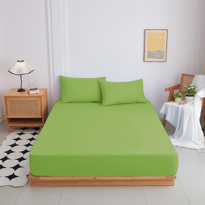 Napínací prostěradlo s gumičkou Jednobarevný chránič matrace pro jednolůžkové, dvoulůžkové a king postele 100% bavlna