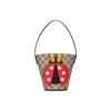 Borsa Secchiello Bambini GG Canvas Coccinella Beige Rosso Shopping Quotidiano 666277-20QBN-8320