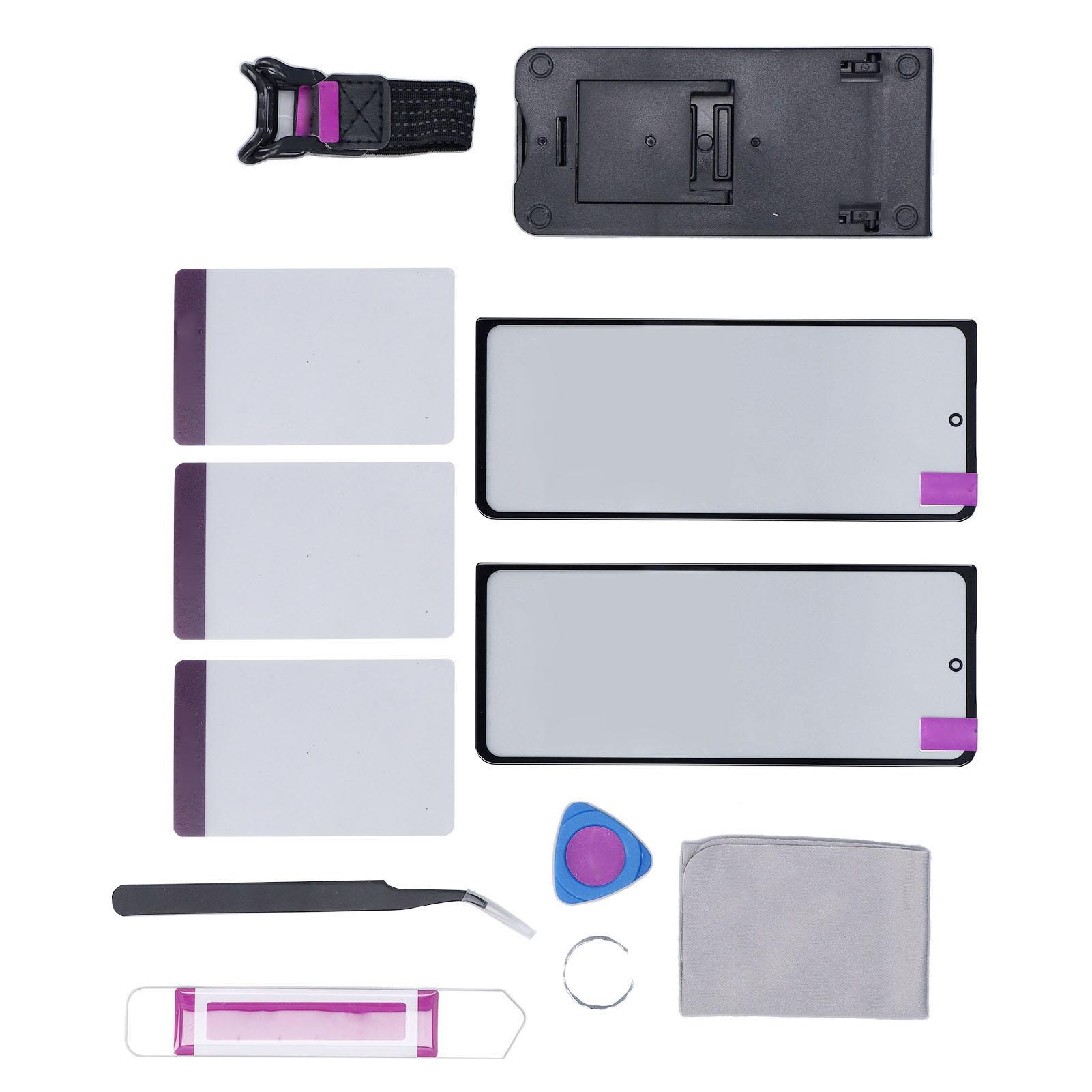 

2 шт. замена экрана для телефона Galaxy Z Fold 4 5G F936 переднее внешнее стекло объектива с OCA