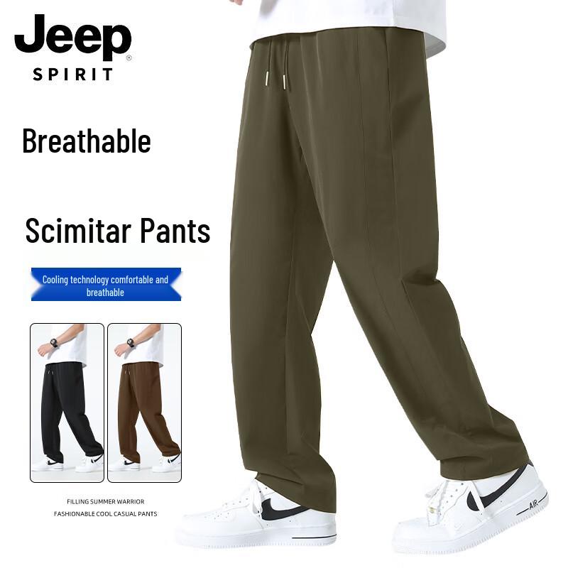 

JEEP SPIRIT Men s Summer Outdoor Breathable Straight Leg Pants M