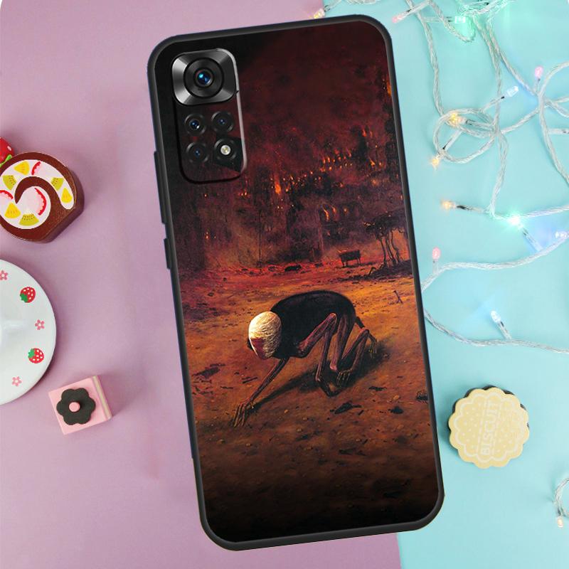 

Художественный чехол Zdzislaw Beksinski для Xiaomi Redmi Note 13 Pro 14 9 10 11 12 9S 10S 11S 12S Redmi 14C 10C 12C 13C Redmi Note 14 5G