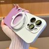 For iPhone 15 Pro Max Luxury Magsafe Magnetic Stand Liquid Silicone Phone Case For iPhone 11 12 13 14 16 Plus Protective Cover
