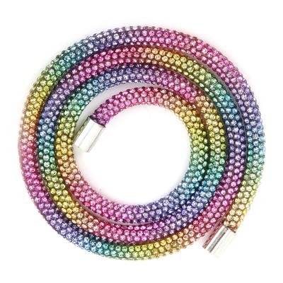 Strass Handseil 6mm Breit Glas Vollbohrrohr Kleidergürtel Armband Schmuckzubehör Regenbogenfarben