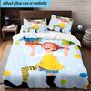 3PCS Pi-ppi And Horse Friendship 3pcs Bedding,Including 3PCS Duvet Cover And 2pcs Pillowcases Perfect for Christmas,Ideal for Bedroom, Dormitory