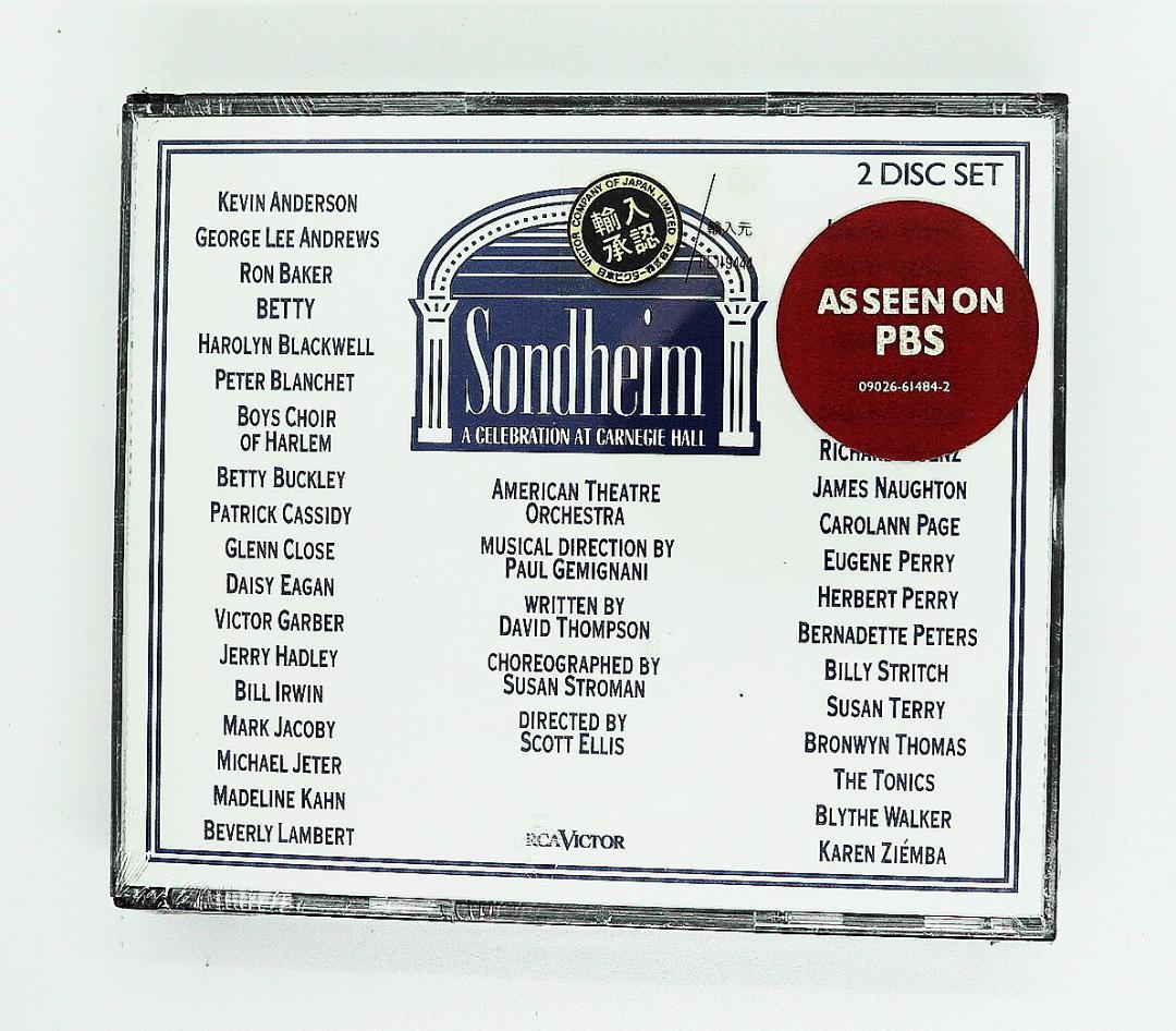 

[USED] CD Free Shipping SONDHEIM A CELEBRATION
