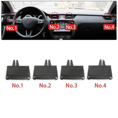 1/2/4 KS Predný výduch klimatizácie auta AC Vent Tab Klip Náhrada Pre Skoda Octavia 3 RS MK3 A7 2015-2021 5E0819701