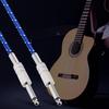 Mono Guitar Cable Male To Male Wire Cord 6.35mm Straight Plug for Electric Instruments 1m