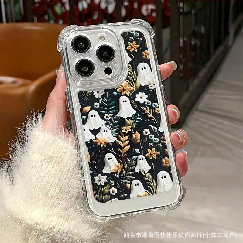Creative Apple 16 all-inclusive iPhone15PLUS transparent 12/13 four-corner anti-drop 11PROMAX mobile phone case 14p