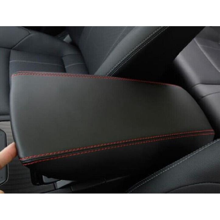 For Toyota Venza 2021-2024 Black Leather Console Armrest Box Holster Cover Trim