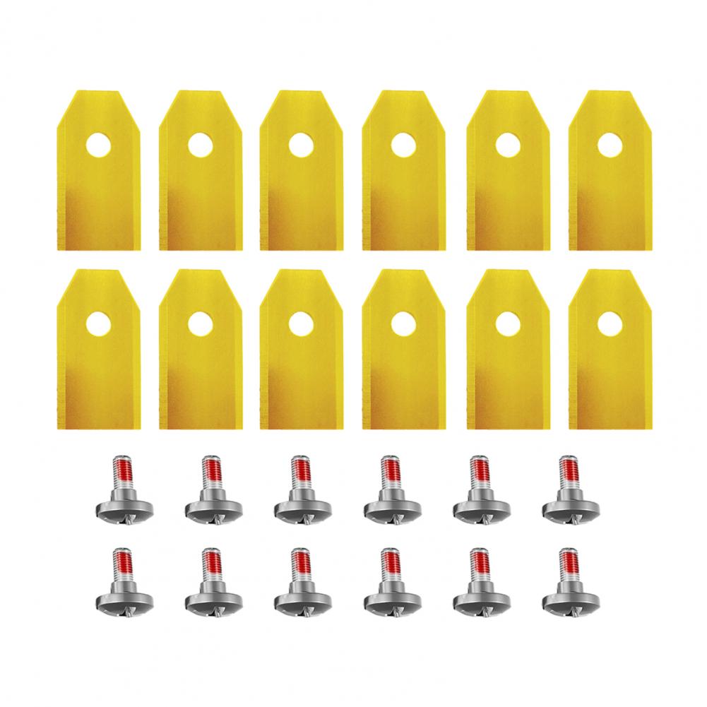 Lawnmower Replacement Blades Lawnmower Blade with Mounting Screws Heavy Duty Universal Robot Lawn Mower Blade for Segway