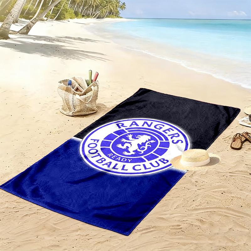 Rangers F.C. Druck Strandtuch, Großes Weiches Schnelltrocknendes Handtuch für Strand Camping Schwimmen