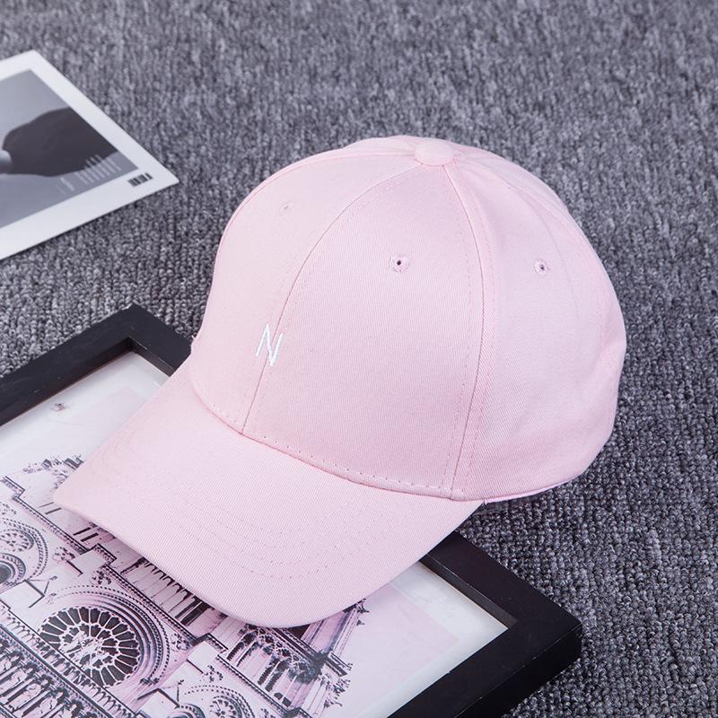 Hat Men'S And Women'S Side Embroidery Love Letter A Baseball Cap, Spring And Summer Outdoor Leisure Curved Brim Cap