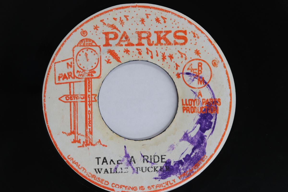 

7inch Record WALLIE BUCKER Take A Ride Version NONE PARKS 1974 Jamaica Reggae Ska Dub Used