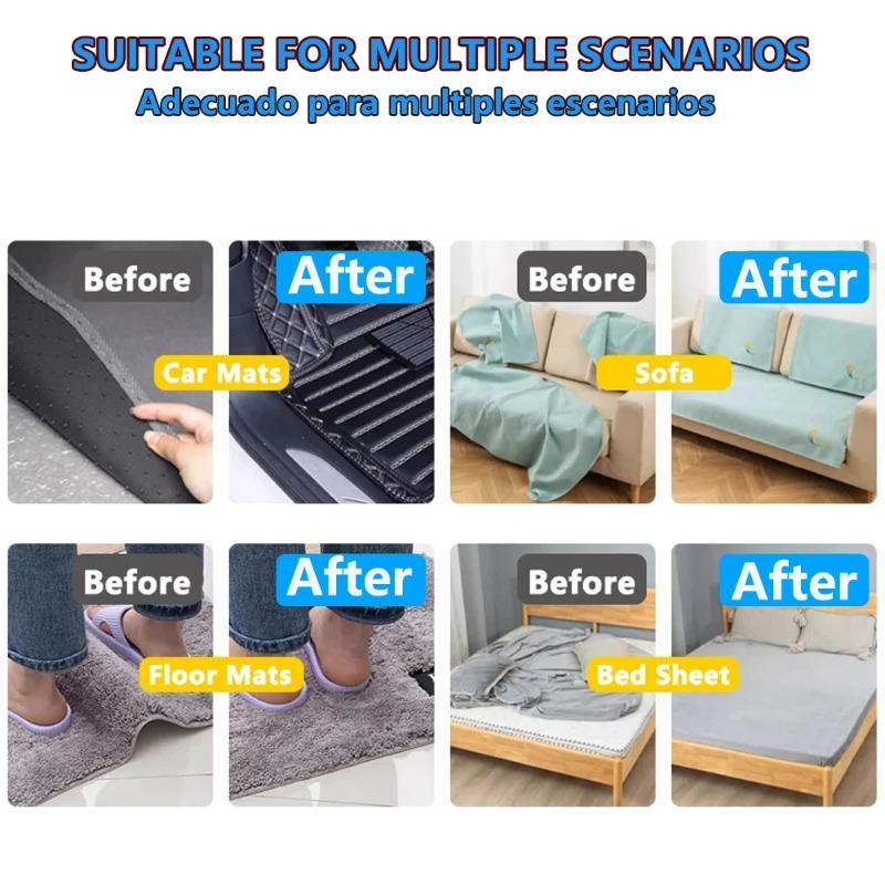 16pairs Heavy Duty Carpet Fixing Tape, Double Sided Adhesive Hook and Loop, Strong Hold Removable No Residue for Rugs Mats