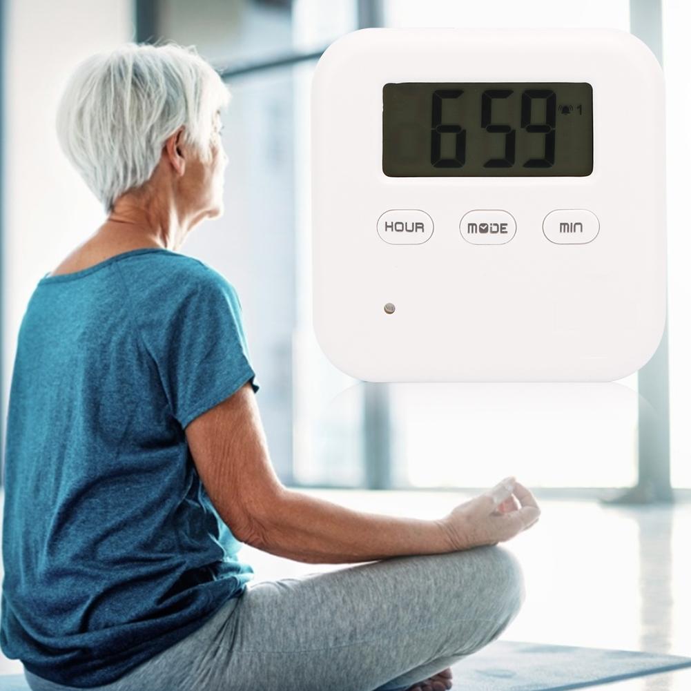 4 Grids Digital Intelligent Pills Box Elderly Patient Timing Alarm Clock Medicine Box Blue